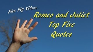 Romeo and Juliet Quotes  Top Five Quotations ⭐ [upl. by Henryetta502]