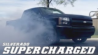 Supercharged Silverado  Launch  Burnouts [upl. by Manvil983]