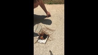 Creating A Fire With A Magnifying Glass [upl. by Stefanie988]