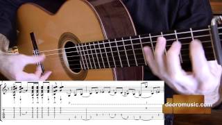 Flamenco Guitar Lesson W TABS  Buleria Falseta 6  Diego de Oro [upl. by Ollecram]