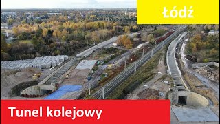 Tunel kolejowy średnicowy w Łodzi Listopad 2023 [upl. by Biggs]