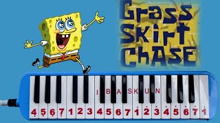 Not Pianika Grass Skirt Chase  Spongebob  melodica cover [upl. by Barthel451]