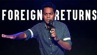 Foreign returns StandUp comedy video by Mervyn Rozz [upl. by Eiramannod838]