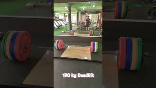 190 kilogram deadlift No straps and no belt 2 times with a pause [upl. by Dilisio]