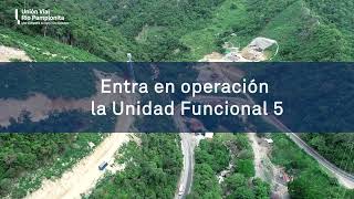 Ponemos en operación la Unidad Funcional 5 del proyecto PamplonaCúcuta [upl. by Anayia]