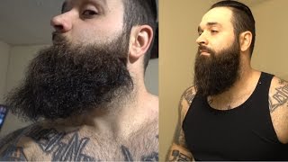 How I straighten my beard like a BOSS   Curly beard fix [upl. by Quiteri]