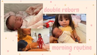 Reborn toddler and newborn morning routine☀️🍼 [upl. by Edyaj]