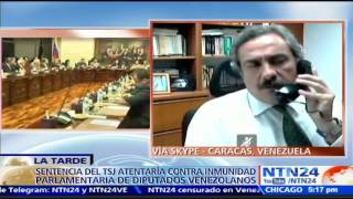 Juan Manuel Raffalli asegura que TSJ de Venezuela quotestá actuando en detrimento de la Constituciónquot [upl. by Pelage]