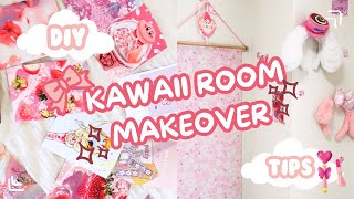 DIY Kawaii Room Makeover Tips feat DAISO [upl. by Ashli979]