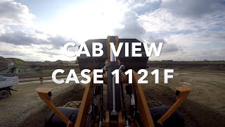 Testing CASE 1121F wheel loader  Cab view  BAUMA 2016 [upl. by Asiilanna3]