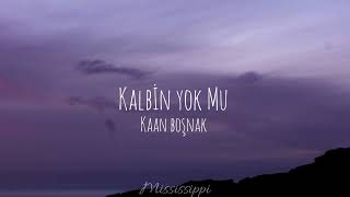 Kaan Boşnak  Kalbin Yok Mu lyricssözleri [upl. by Hsakaa]