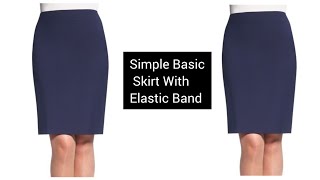 Simple Basic Skirt With Elastic Band [upl. by Fellows]