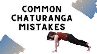 Common Chaturanga Mistakes [upl. by Yatnohs]