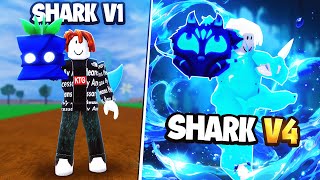 I Awakened Shark V4 With Only BLUE Fruits Blox Fruits [upl. by Docile]