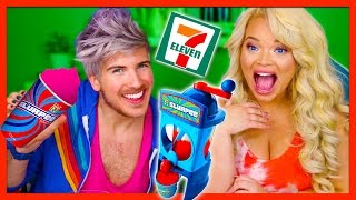 MAKING HOMEMADE 711 SLURPEES W TRISHA PAYTAS [upl. by Ennairej]