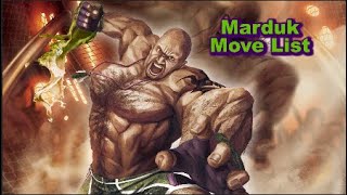 Marduk Move List Street Fighter [upl. by Adala922]