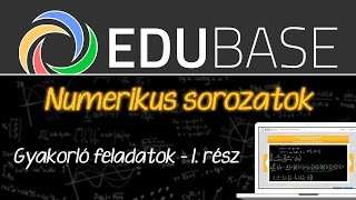 Numerikus sorozatok határérték számítása  gyakorló feladatok 1 rész [upl. by Ber48]