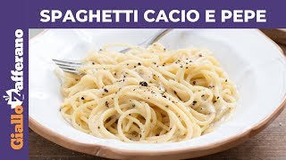 SPAGHETTI CACIO E PEPE RICETTA PERFETTA [upl. by Ekusuy694]