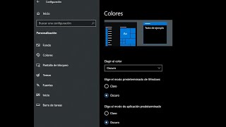 Activar o desactivar Modo Oscuro Windows 10 [upl. by Edeline638]