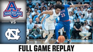 American vs North Carolina Full Game Replay  202425 ACC Men’s Basketball [upl. by Gaudette]