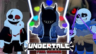 Undertale Final Showdown All Admin Characters Showcase Sans Side [upl. by Einaffyt]