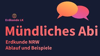 Mündliche Abiturprüfung Erdkunde NRW [upl. by Schacker]