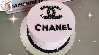 paste CHANEL  pastel decorado de Chanel en Chantilly  torta de Chanel pastel cake torta [upl. by Larred]