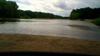 Wisconsin river Sandbar running [upl. by Ardied]