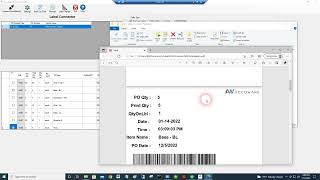 QuickBooks Label Connector 2021 with Purchase Orders [upl. by Tiffi]