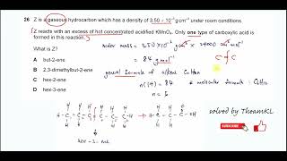 970112MJ24Q26 Cambridge International AS Level Chemistry MayJune 2024 Paper 12 Q26 [upl. by Alekehs808]