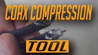 How To Make A Coax Cable Using A Compression Tool F Connector  RG6 or RG59 [upl. by Legge141]