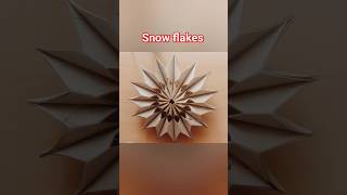 super easy 3D snowflakesChristmas decoration ideasbest out of waste [upl. by Abernathy]