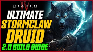 UPDATED Best Stormclaw Druid  Diablo 4 Season 2 StormRipper 20 Build Guide [upl. by Anaujnas]