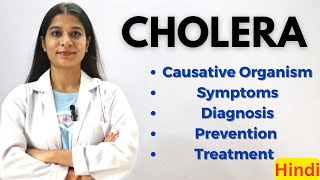 Cholera disease in Hindi  Causes Symptoms Pathophysiology Diagnosis amp Treatment  Notes [upl. by Ateiluj]