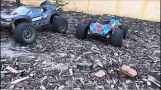 Arrma Vorteks vs Traxxas Rustler [upl. by Edrock]