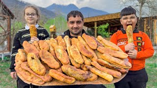 LIVING IN THE VILLAGE IS A PRIVILEGE CHEF COOKING UICY PIROSHKI [upl. by Adnal]