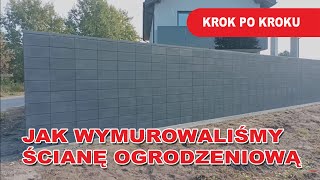 💪 Jak wymurować ogrodzenie z pustaka grafitowego gładkiego [upl. by Lynette]