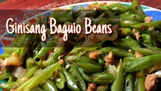 Ginisang baguio beans  filipino food [upl. by Onimod687]