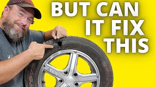 Can you fix a tire with glue [upl. by Osborne]