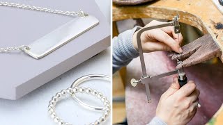 How to Make Silver Jewelry  Part 1 Jewellery Making [upl. by Sutherlan368]