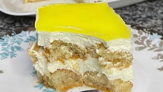 How to make tiramisu with lemon  Italian Recipe  lemon dessert [upl. by Strohben37]