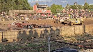 2024 erie county fair demo derby 80s stock [upl. by Kraul517]