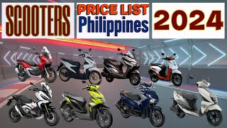 Scooters price list in Philippines 2024 [upl. by Vivi416]