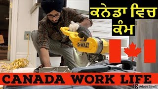 Punjabi students doing wood work in CANADA ਕਨੇਡਾ PART 2 [upl. by Kellina]