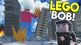 LEGO BRICK RIGS BOB MONSTER ATTACKS CITY  Tiny Town VR Gameplay  Oculus Rift Game [upl. by Ailegra999]