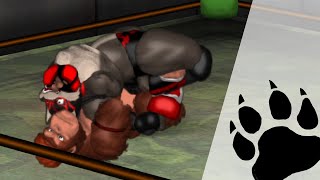 Wrestling Match Outlaw Wolf vs Red Grappling Kong [upl. by Kalinda]