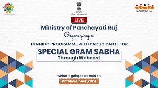 Training Programme for Special Gram Sabha  MoPR [upl. by Eimmat68]