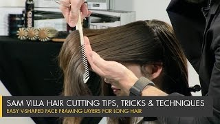 The Secret to Long Hair Transformation Perfect Face Framing Layers [upl. by Ocinemod]