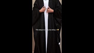 Shining night fashion abaya ootd hijab dress modestfashion trending fyp [upl. by Eelahc]