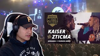 KAISER vs ZTICMA  FMS INTERNACIONAL  REACCION 🤯 ¡QUE GRAN BATALLA [upl. by Nnair472]